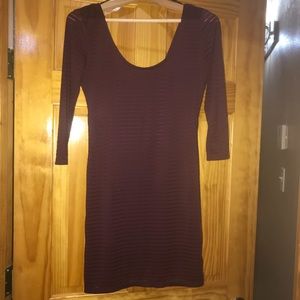 Plum Bodycon Mini Dress